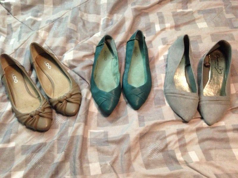 Women's size 8 flats and heels