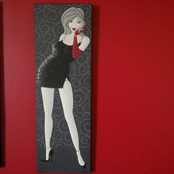 Original One of a kind canvas paintings by Carrie Wroot
