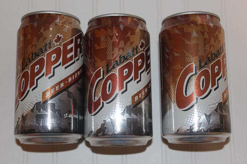 Labatt Copper Beer Cans