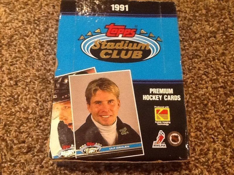 1991 TOPPS STADIUM CLUB PREMIUM HOCKEY CARD BOX