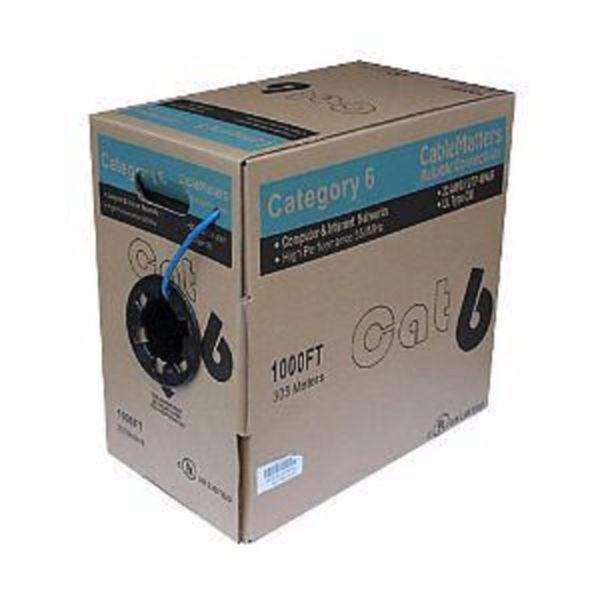 CAT5 AND CAT 6 NETWORKING ETHERNET WIRE CABLE 1000FT BOX