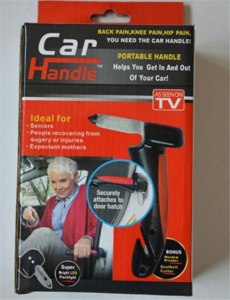 Car cane glass safety hammer, flash light, seat belt cutter