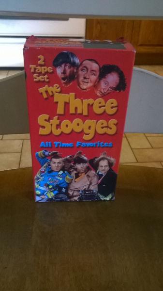 $1.00 for 2 VHS Tapes of the 3 Stooges