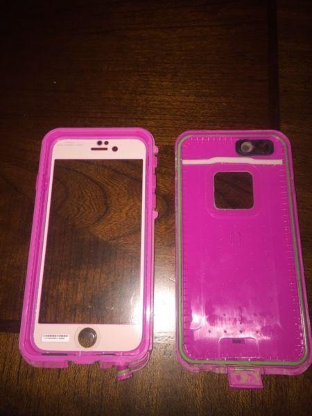 Real I phone 6/6s life proof case hardly used