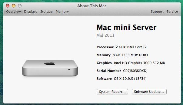 Mac Mini i7 8GB Ram 512 SSD (2x256gb)