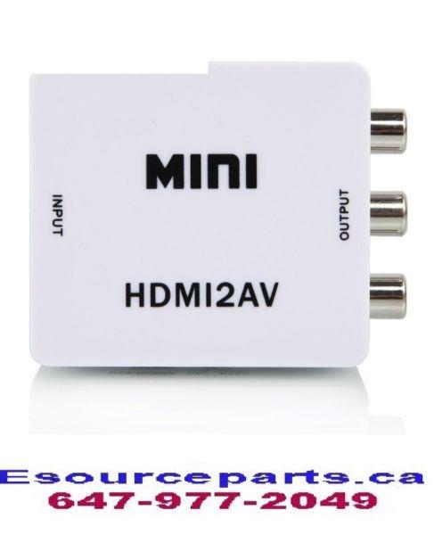 Composite HDMI to AV 3RCA CVBS Video Converter Adapter
