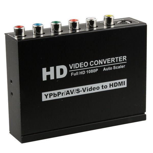 RCA Component RGB YPbPr to HDMI v1.3 HDCP Video Audio Converter