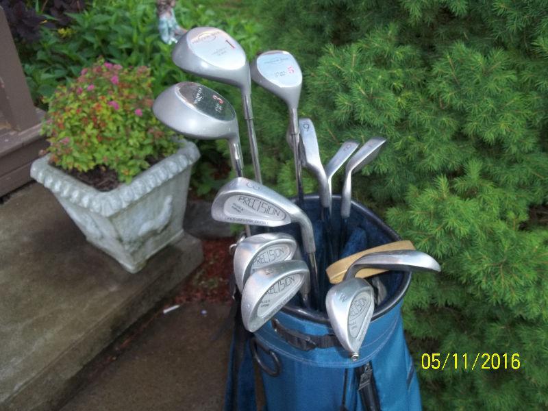 Men's Right Hand 12-pc Golf Clubs Set (Precision) & Bag