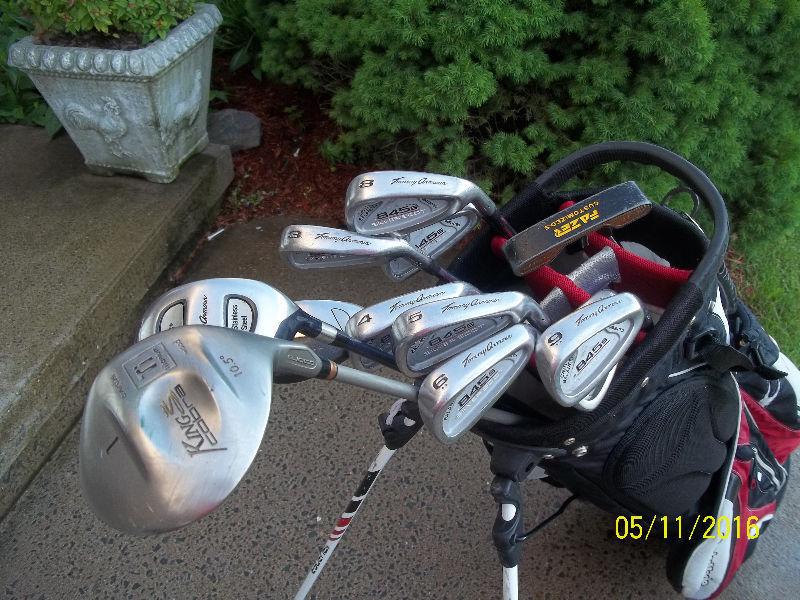 Men's Right Hand 12-pc Golf Clubs Set (Tommy Armour 845s) & Bag