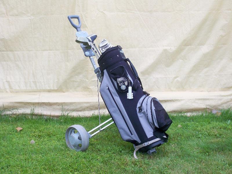 Virage Golf clubs with Golf bag and caddy