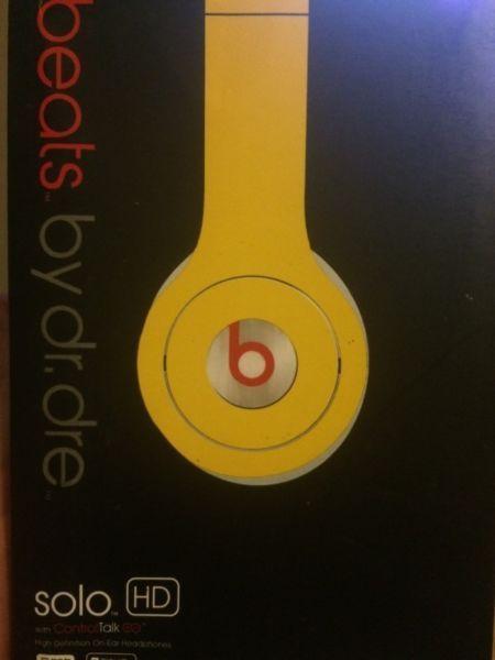 Beats by dr dre solo hd brand new (yellow)