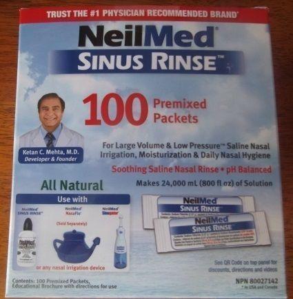 NeilMed Sinus Rinse - Premixed Packets & Yeti Pot