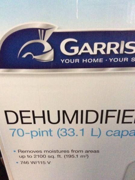 Brand New Dehumidifier 70pint Garrison-retail $428 w tx