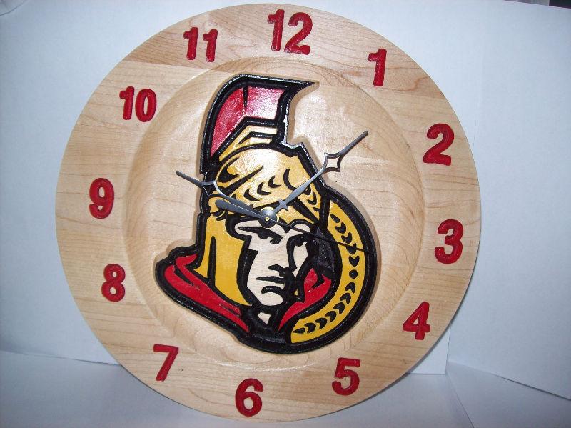 NHL clocks or anything you want on it all maple clock