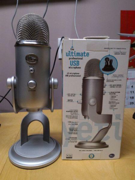 Blue Yeti USB Microphone - Excellent Condition