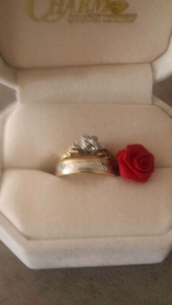Wedding ring set/ diamond ring