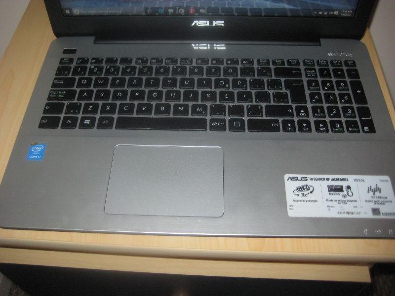 7-month old Asus Laptop, Intel i7, 8GB RAM, 1TB HDD, 15.6
