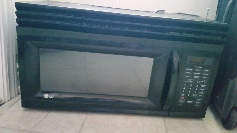 Lg over the range microwave very lightly used