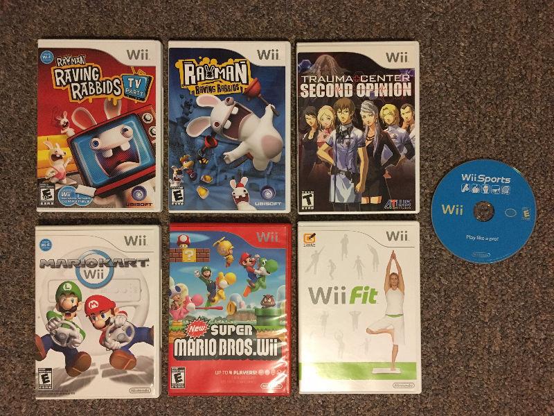 Nintendo Wii, Accessories & 7 Games