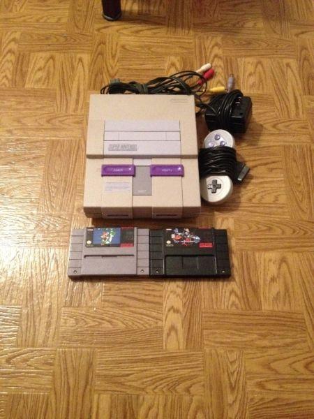 Super Nintendo with Mario World