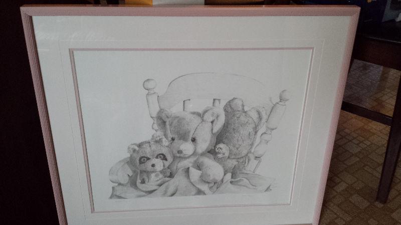 signed limited edition pencil drawing by Kristina Maus