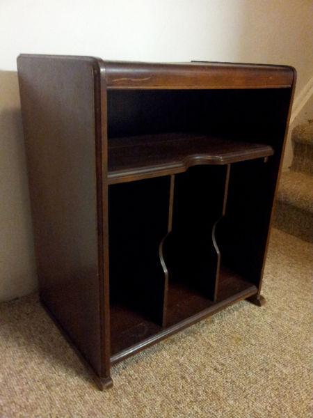 Antique Solid Wood Records / Files Cabinet