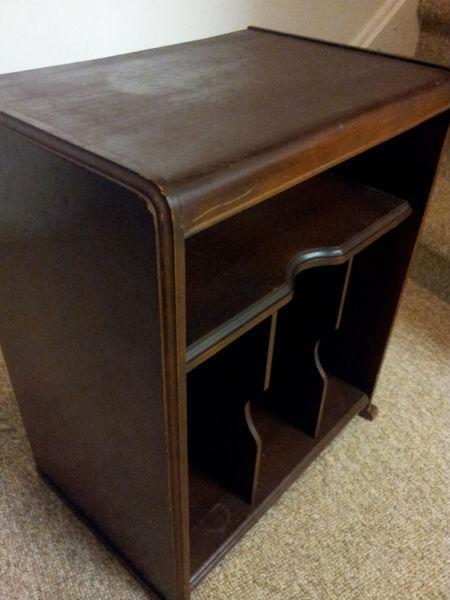 Antique Solid Wood Records / Files Cabinet