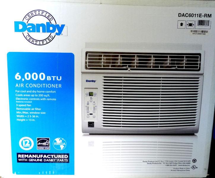 DANBY 6,000 BTU Air Conditioner DAC6011E - NEW In Box