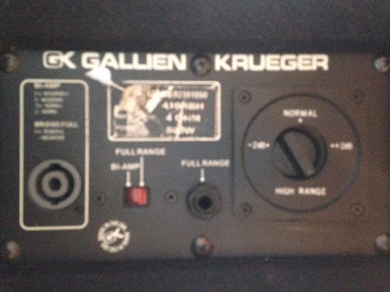 Gallien-Krueger 410RBH 800W 4x10 Wedge Bass Cab with Horn