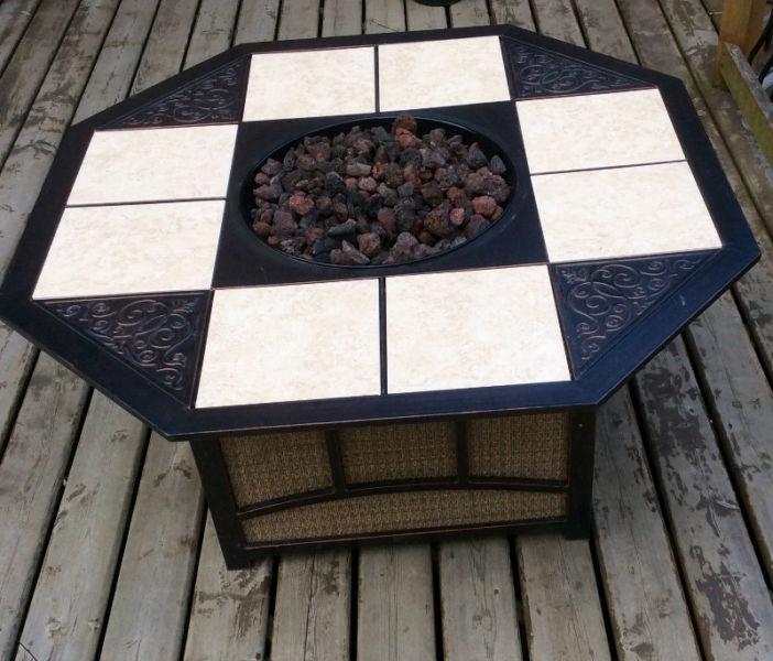 Large Hexagon Propane Powered Fire Table - St. Thomas