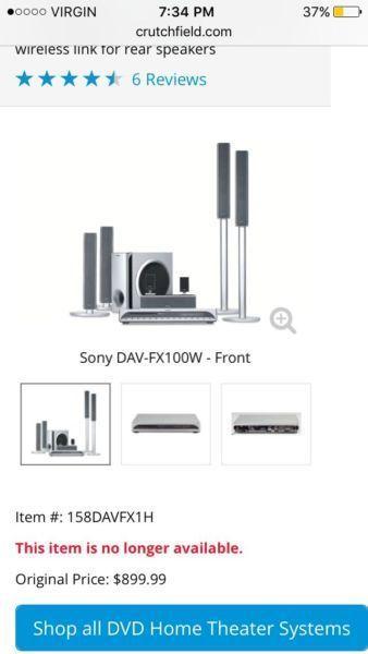 Sony 1000 watts home theatre system