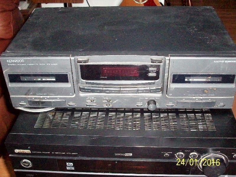 kenwood double cassette deck