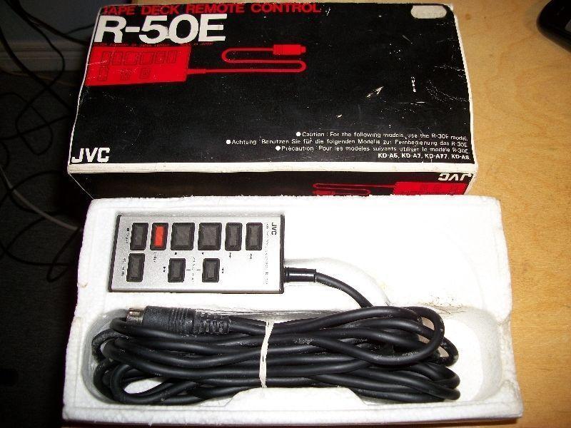 Rare Vintage JVC Tape Deck Remote Control R-50E w/Original Box
