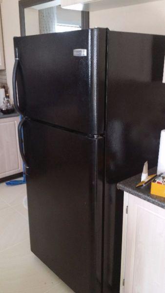 package fridge, stove and microwave