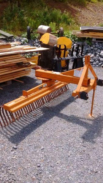 7 ft heavy-duty rake for 3 point hitch