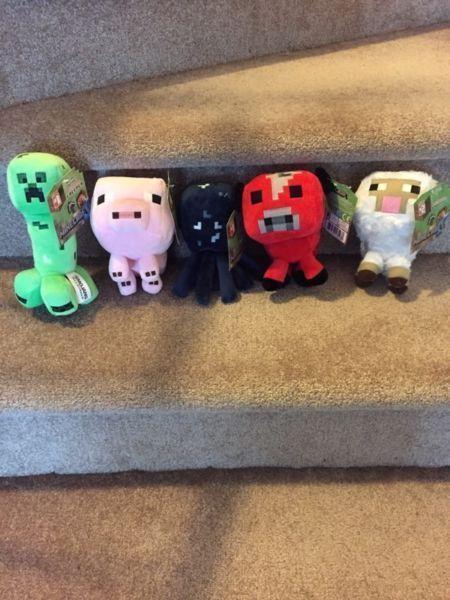 New minecraft plush toys with tag still attached
