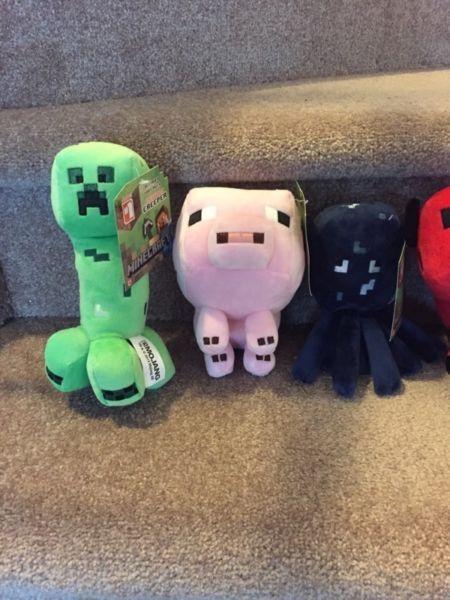New minecraft plush toys with tag still attached