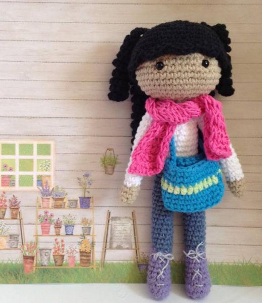 Mom and Daughter Crochet Dolls