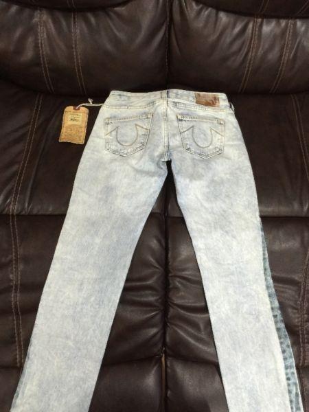 Women's True Religion Kayla Straight Jeans - Size 27 - BNWT