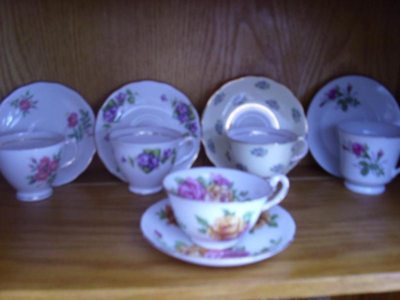 China Tea Cups with matching saucers