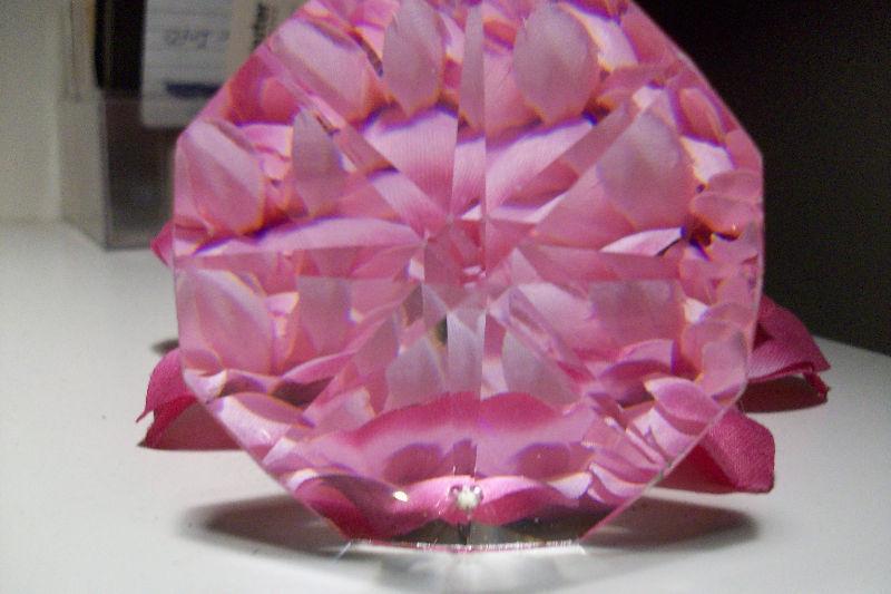 lovely large octagon crystal piece