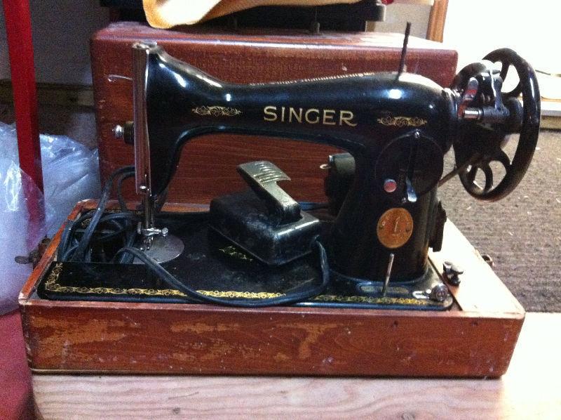 Singer table top sewing machine