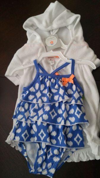 Baby girl clothes/bathing suit