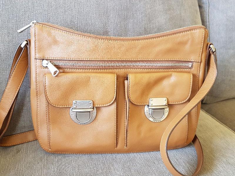 Fossil large Riley leather bag