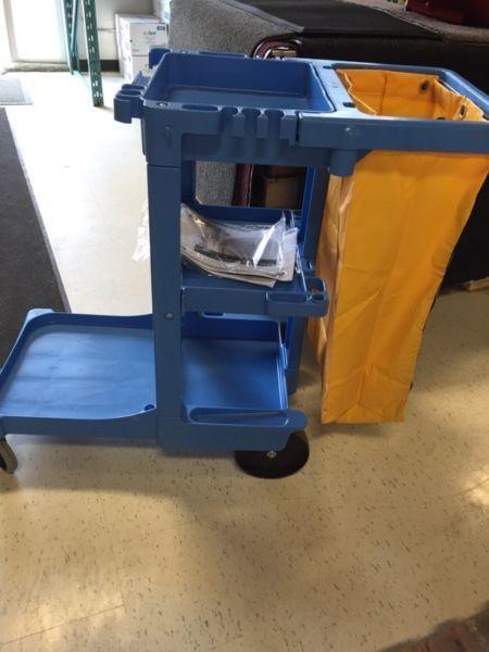 Cart With 3 Shelves And Vinyl Bag