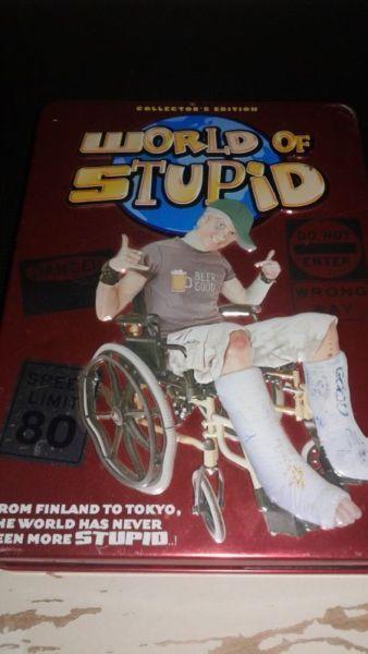 for sale the dvd's called world of stupid!