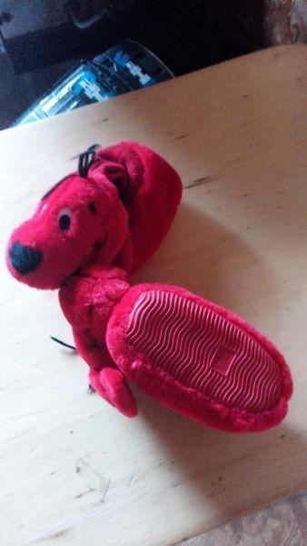 childs Clifford the red puppy slippers