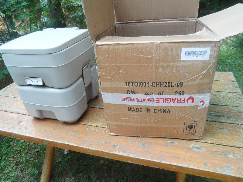 12 Ltr Portable toilet for sale - new in box, never used
