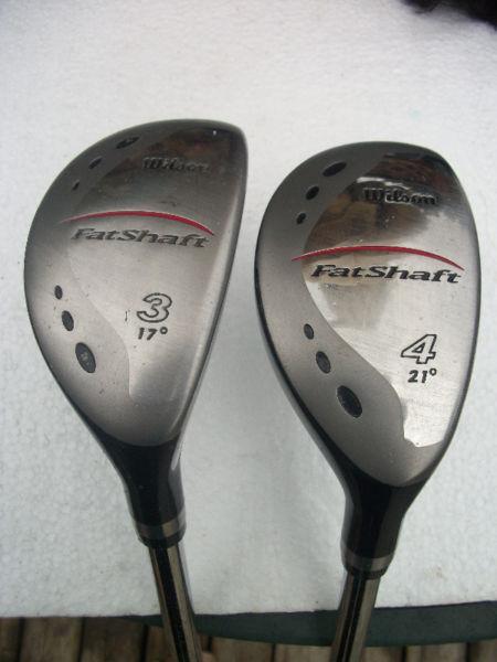 WILSON FATSHAFT RIGHT HAND #3 OR #4 HYBIRDS .EASY TO HIT .!