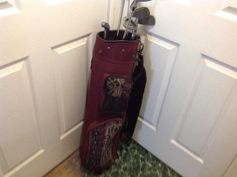 Ladies golf clubs and bag